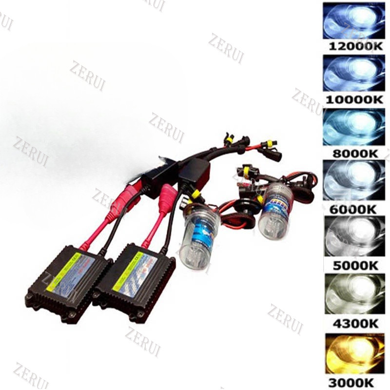 ZR สําหรับหลอดไฟซีนอน 55w H7 H4 H1 H3 H8 H11 9005 HB3 9006 4300k 6000k 8000k 12000k Canbus 12v H4-3 