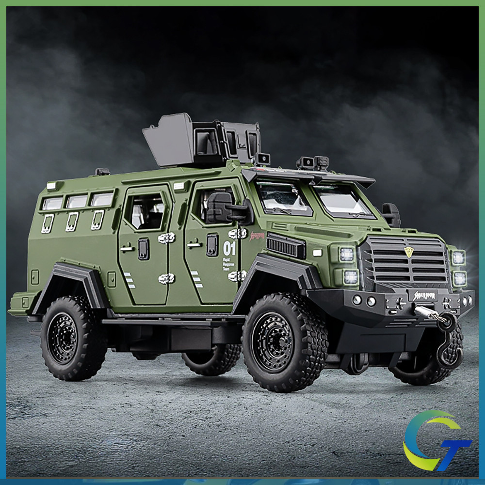 1:32 Swordtooth Tiger รถหุ้มเกราะของเล่นDiecastรถรุ่นรถยนต์ของเล่นคอลเลกชันของขวัญสําหรับเด็ก