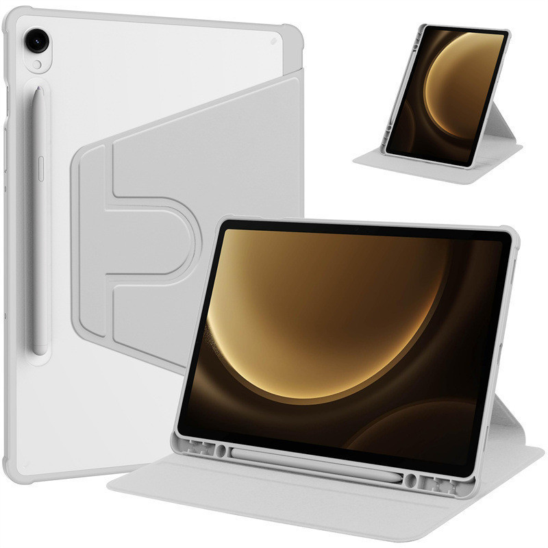 เคสป้องกันอัจฉริยะเคสแบบพับ เคส Samsung Tab S9 S9 plus A9 A9 plus เคสหมุนได้ 360 องศา วัสดุอะคริลิก 