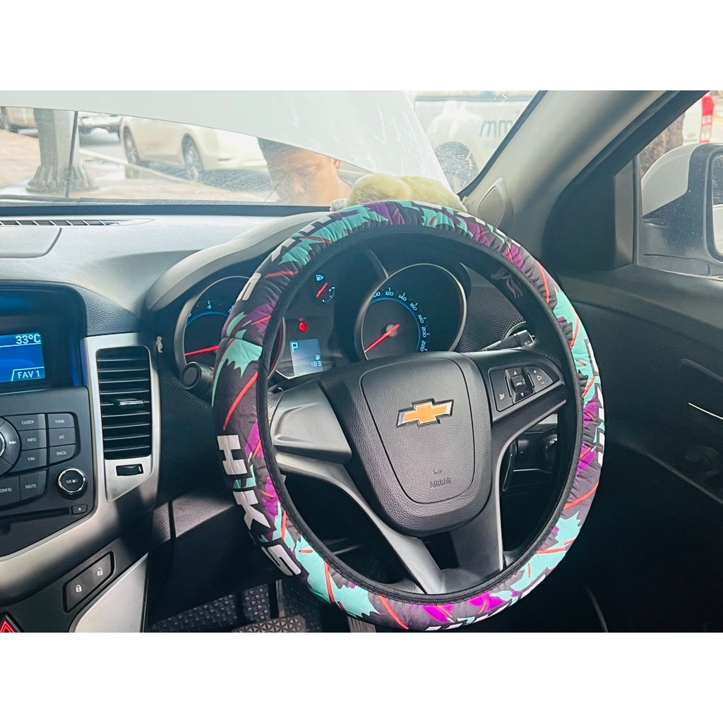 ผ้าหุ้มพวงมาลัย Jdm Racing พวงมาลัยรถ HKS RECARO SPOON Bride GR Racing ผ้าคลุมพวงมาลัย ผ้าหุ้มพวงแต่