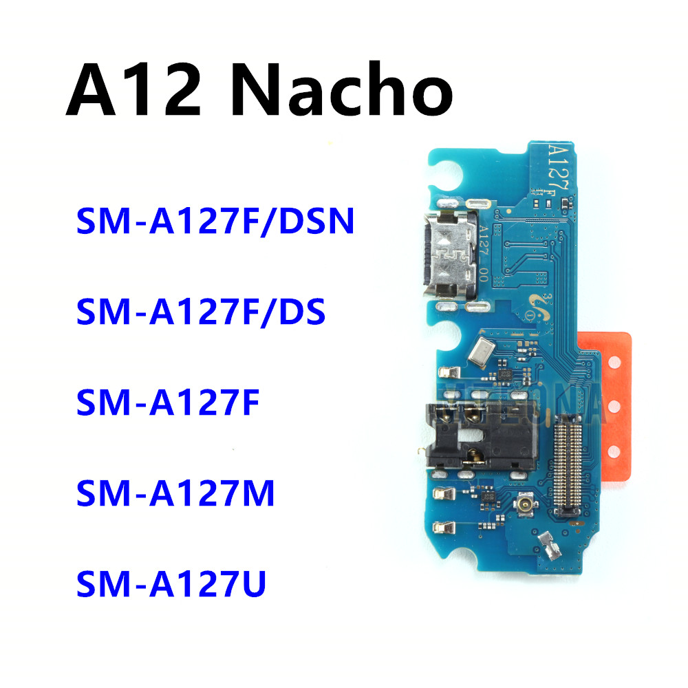 USB Type-C ชาร์จพอร์ตสําหรับ Samsung Galaxy A12 Nacho SM-A127 A127F สมาร์ทโฟนอะไหล่ซ่อม
