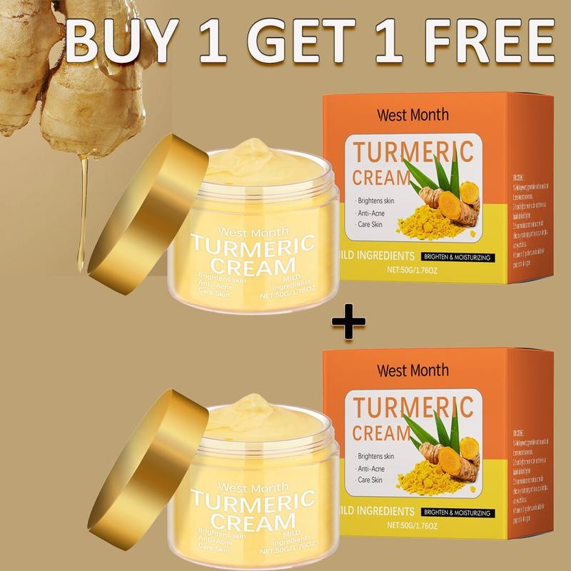 🔥【ซื้อ 1 แถม 1】🔥ครีมบำรุงผิวหน้าขมิ้นชันเพื่อการดูแลผิวหน้า ช่วยให้ผิวกระจ่างใส ลดจุดด่างดำ ริ้วรอย เติมความชุ่มชื้น