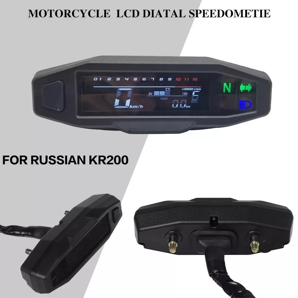 WA Motorcycle LCD Meter speedometer digital odemeter electric injection and carburetor meter For Rus