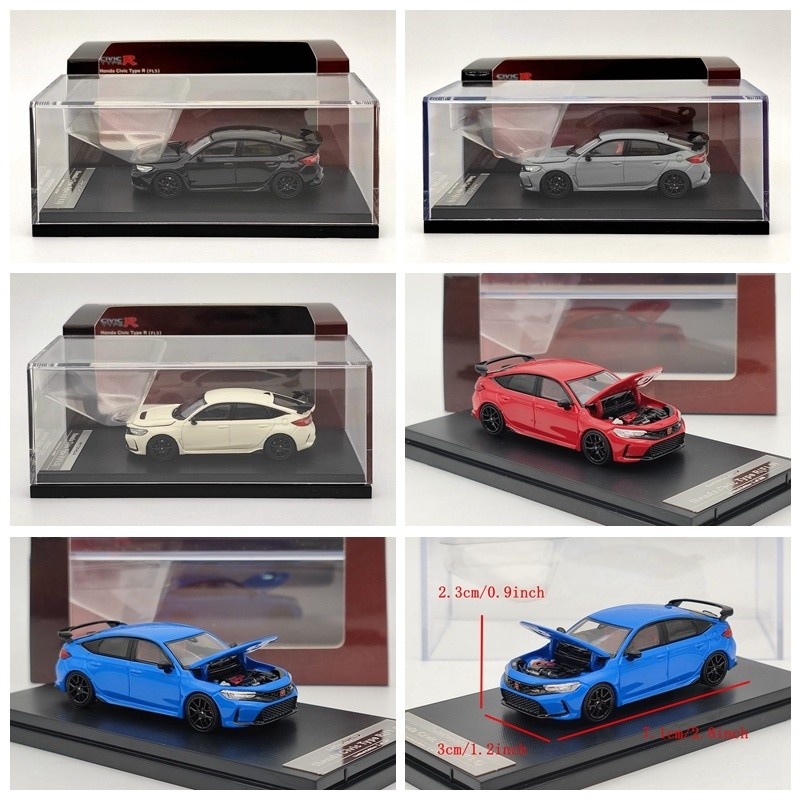 MH 1/64 Honda Civic Type-R FL5 จําลองรถรุ่นเปิดฝาครอบด้านหน้า