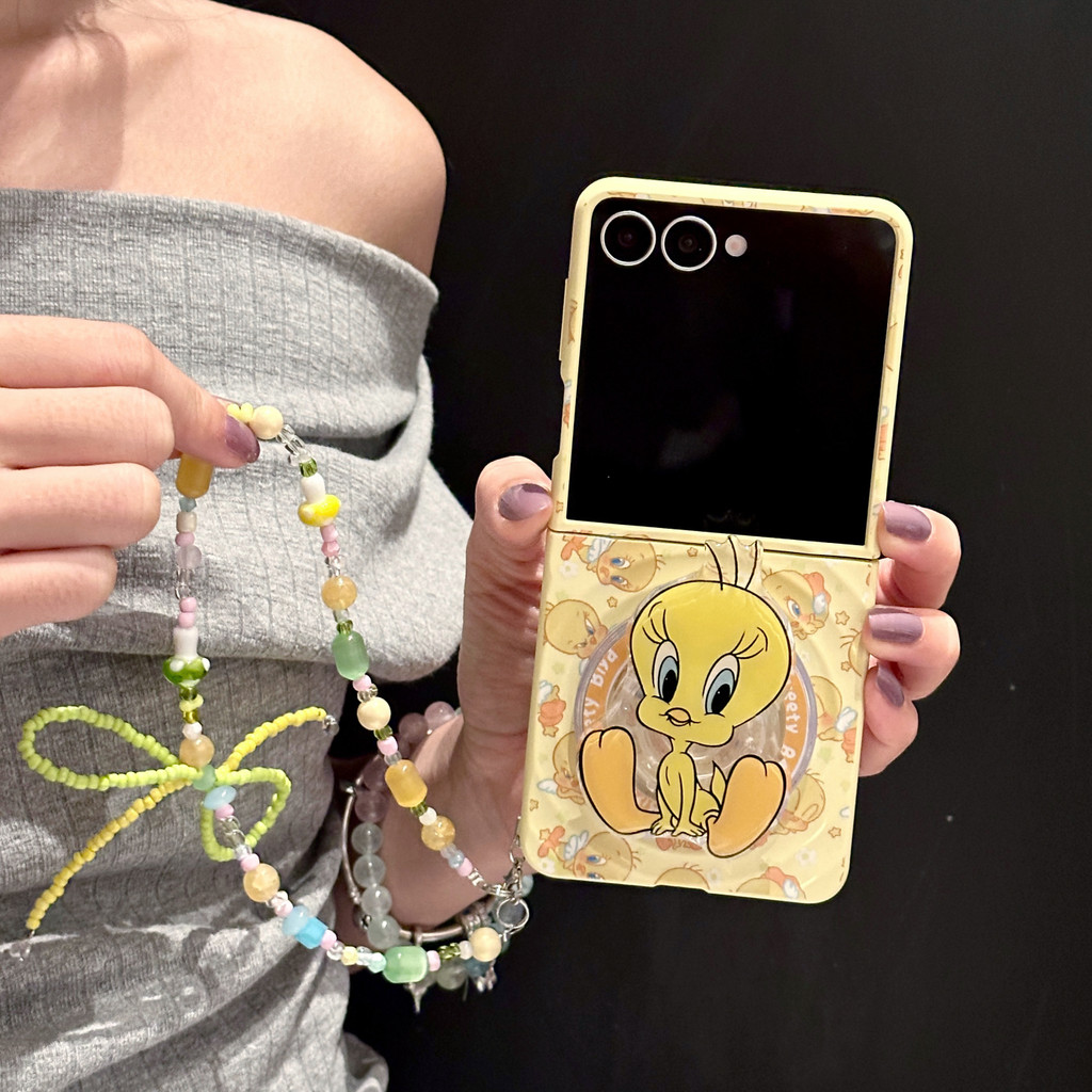 LUKEN เคสโทรศัพท์สําหรับ Samsung Galaxy Z Flip 7 6 5 4 3 ค้นหา N3 FLIP เป็ดน่ารัก M ปกหลัง M สําหรับ