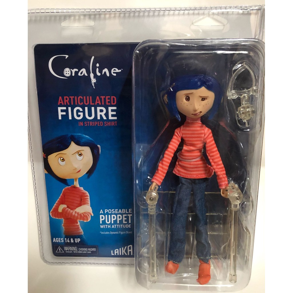 NECA Coraline Movie Version เสื้อเชิ้ตลาย 7 นิ้ว Super Poseable Action Figure รุ่น 2025NEW