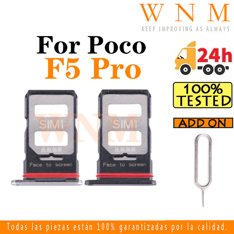 สําหรับ Xiaomi Poco F5 Pro ถาดซิมการ์ดซิมการ์ดผู้ถือช่องใส่การ์ด Reader SD Slot อะแดปเตอร์เปลี่ยน Part