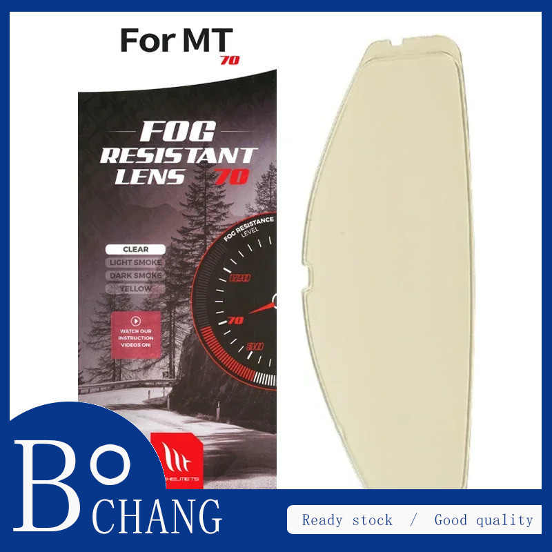 [ReadyStock]Helmet Visor Film Anti Fog Film Sticker for MT THUNDER 4 SV STINGER 2 MT-V-28B Full Face