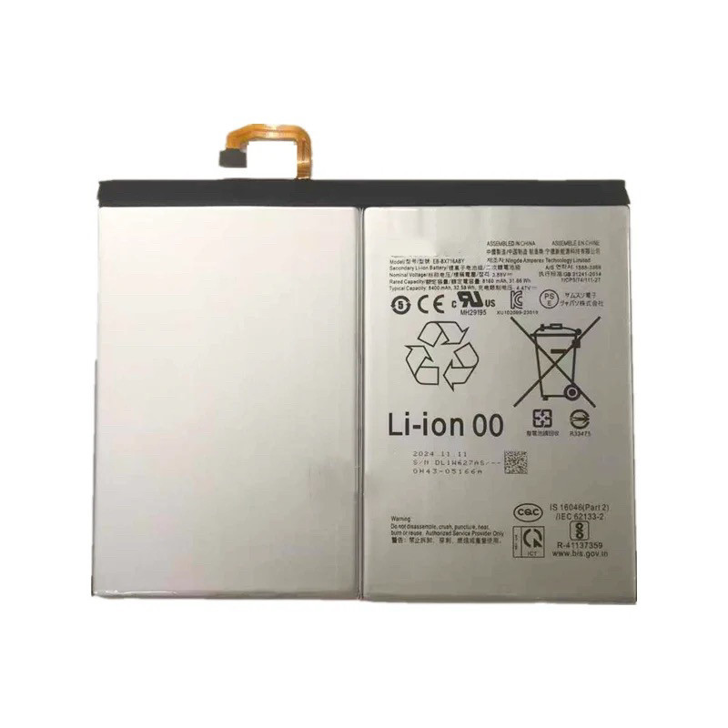 เหมาะสําหรับ Samsung Galaxy Tab S9 Wi-Fi X710 5G X716 EB-BX716ABY แบตเตอรี่