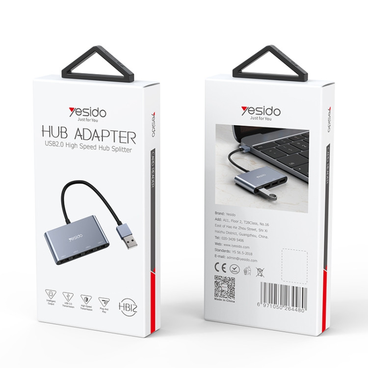 Yesido HB12 4 in 1 USB มัลติฟังก์ชั่น Docking Station HUB Adapter