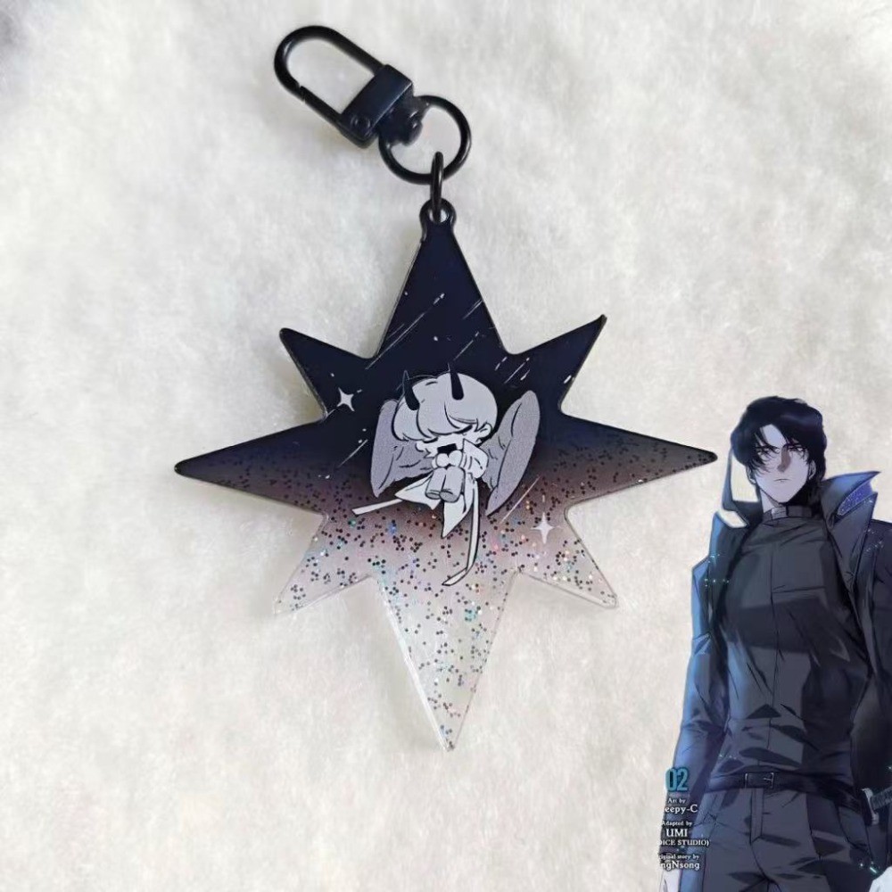 อะนิเมะ Omniscien Readers Viewpoint ORV Kim Dokja KDJ คอสเพลย์พวงกุญแจอะคริลิคจี้ Keychain กระเป๋าอุ