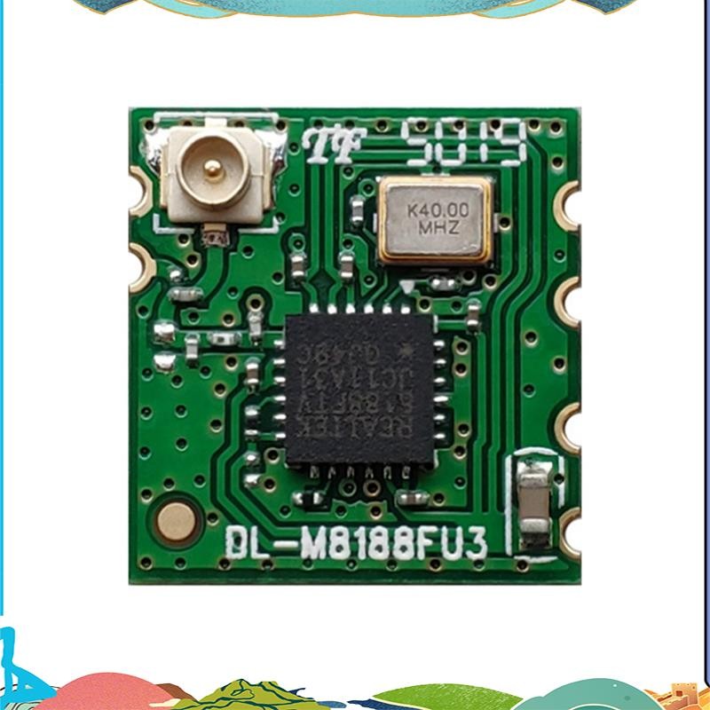 RTL8188FTV โมดูล WIFI ไร้สายพร้อมบล็อกสําหรับ Linux Android อินเทอร์เฟซ USB 2.4GHz BL-M8188FU3