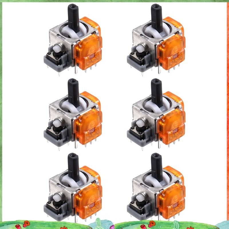 6 ชิ้นสําหรับ TMR จอยสติ๊กแม่เหล็กไฟฟ้าสําหรับเกมแพด TMR จอยสติ๊ก 3D Analog Thumb Stick Controller