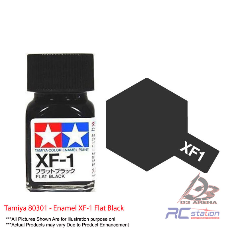Tamiya 80301 - เคลือบ XF-1 Flat สีดํา