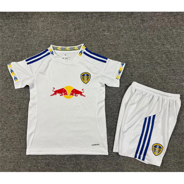 เด็กใหม่ชุด2025 26 Leeds United Jersey home เด็กเสื้อกีฬาเด็กชุด 16-28