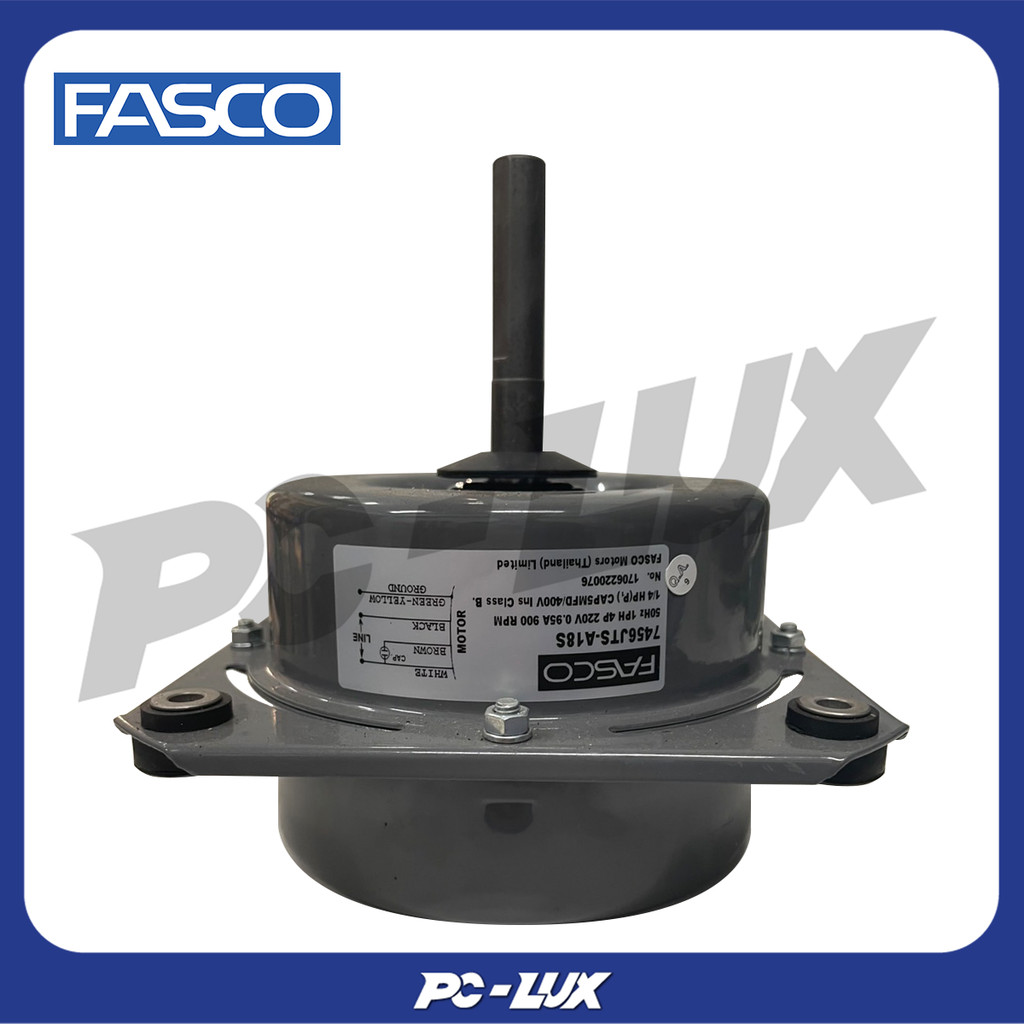 FASCO มอเตอร์พัดลมคอยล์ร้อน พร้อมคาปาซิเตอร์ รุ่น 7456JTS-A18S