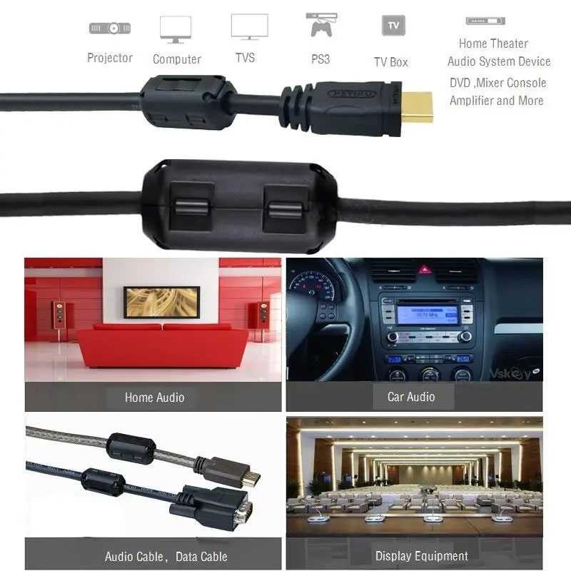 ANDEASTRA TDK Snap On Noise Filter Ferrite Cable RF EMI 5mm - 3605