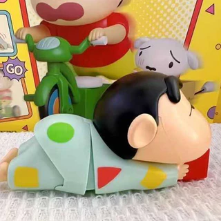 🏠 ของเล่นลานเครยอนชินจัง โมเดลชินจัง วัสดุปลอดภัย ของเล่นเด็ก เดสก์ท็อปตกแต่ง ตุ๊กตาไขลาน Crayon Shin-Chan Clockwork