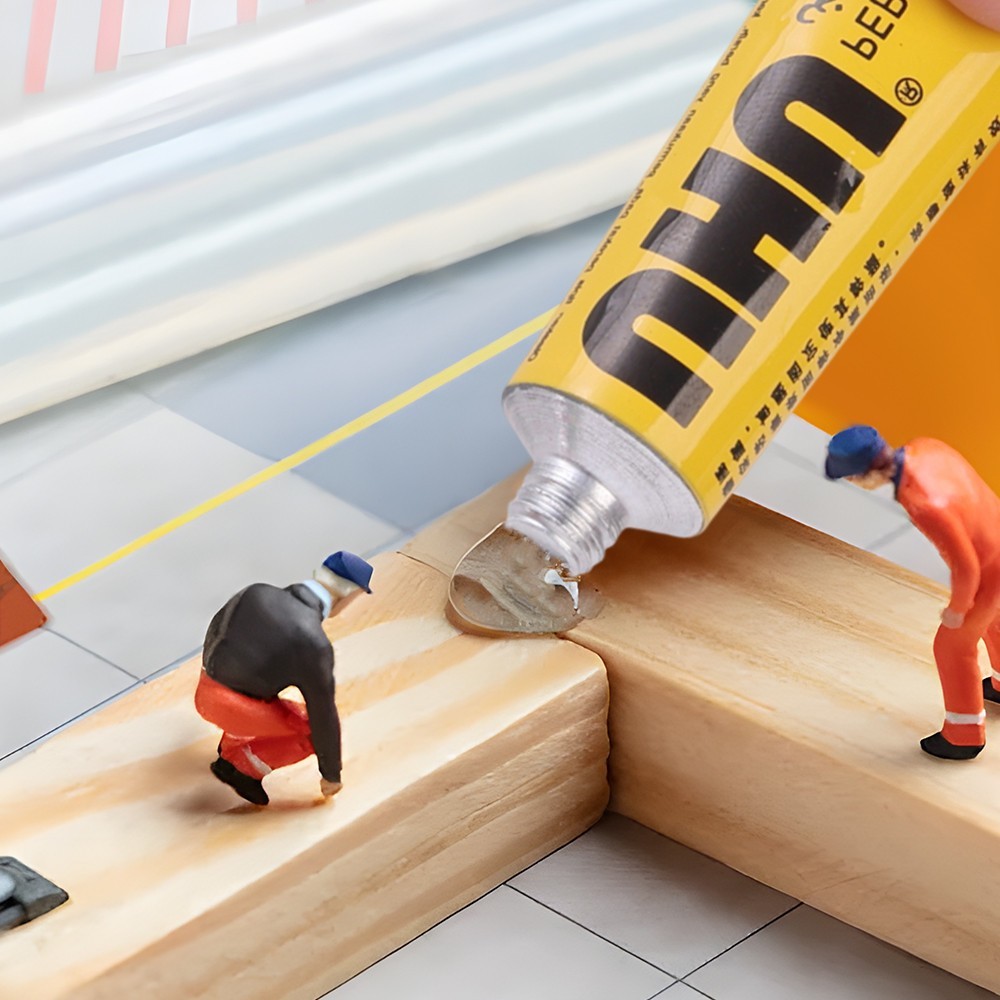 Uhu กาวกาวใสอเนกประสงค์ - กาวใสแข็งแรงเป็นพิเศษ - สําหรับหนังโลหะแก้วรุ่นแฮนด์เมด MOGEE - 2