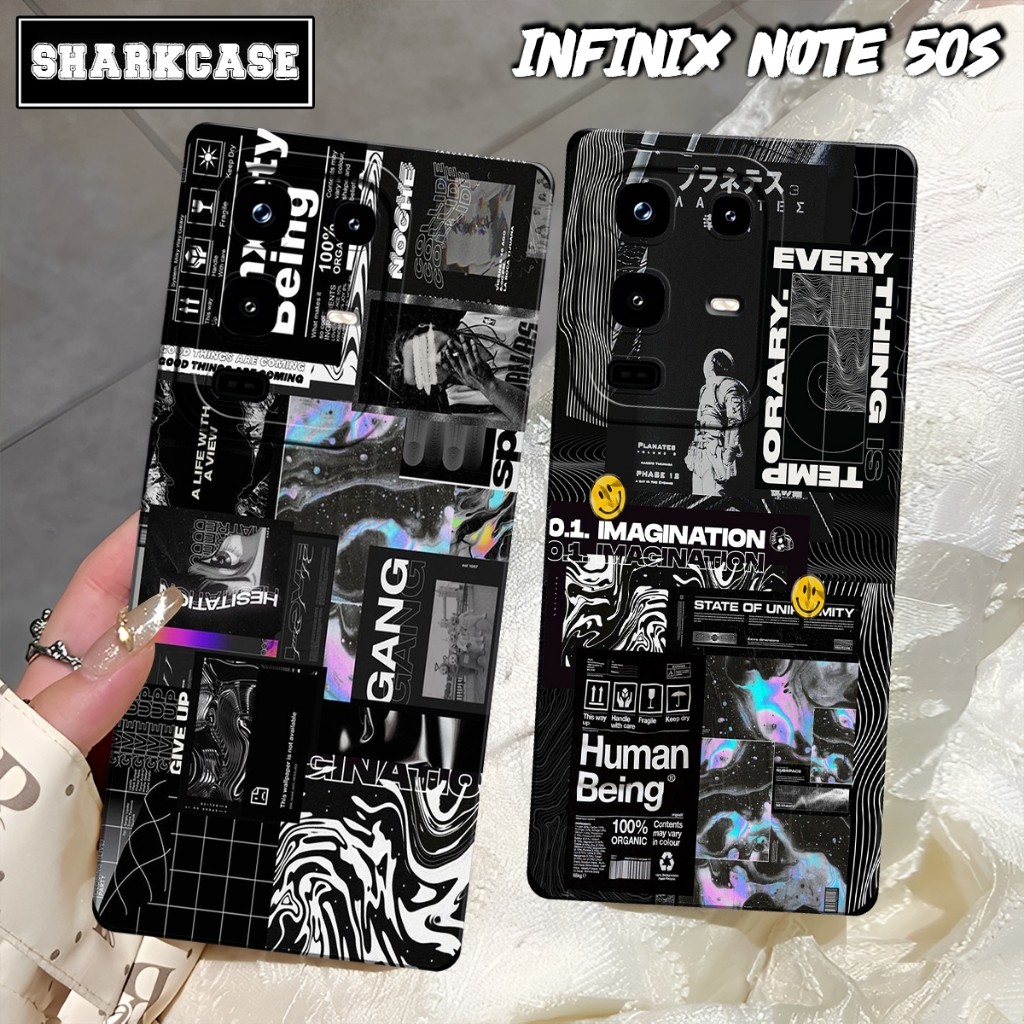 Softcase HP INFINIX NOTE 50s / NOTE 50X / NOTE 50 / NOTE 50 PRO / NOTE 50 PRO PLUS ล่าสุด Cool Dark 