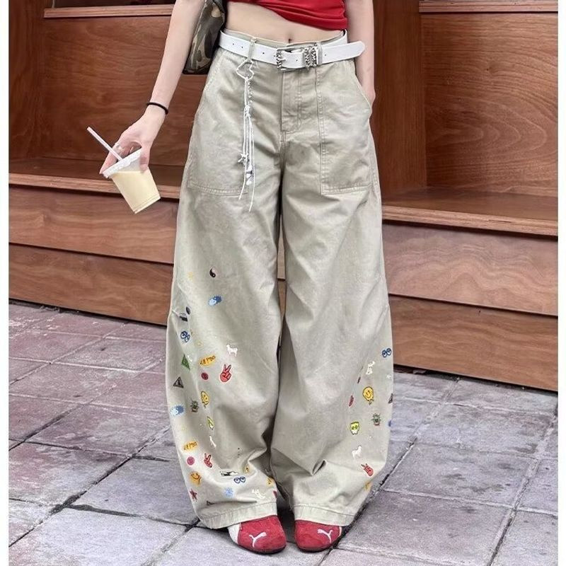 กางเกงลำลองสไตล์อเมริกันย้อนยุคจากฮันลู สำหรับทั้งชายและหญิง ออกแบบให้อินเทรนด์และพอดีตัว