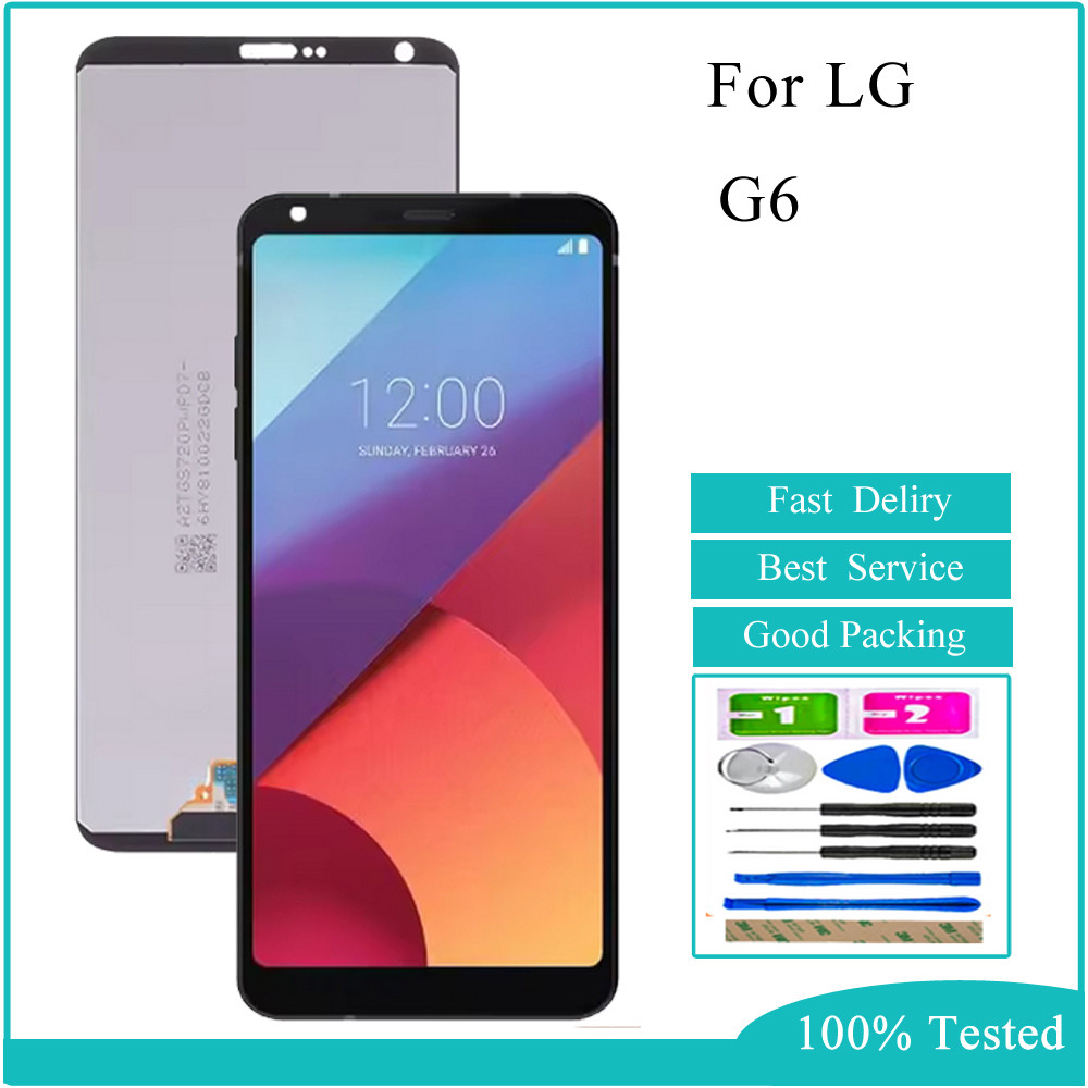 สําหรับ LG G6 H870 H870DS H872 จอแสดงผล LCD หน้าจอสัมผัสเปลี่ยน