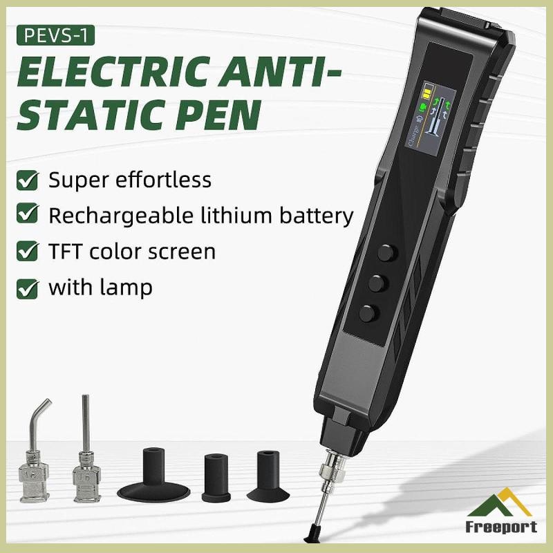 [Szgqmyyx1] IC Pick up Tool Kit เครื่องกําจัดแบบพกพาพร้อมหัวดูด ปากกาดูดสูญญากาศขนาดกะทัดรัด จอแสดงผ