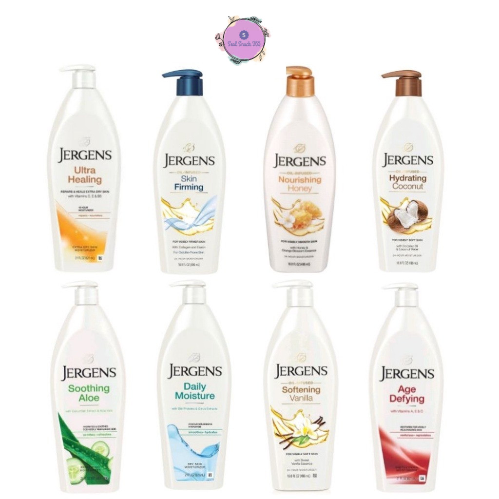 ลูกค้าใหม่ Exp. 2025-2027 บอดี้โลชั่น Jergens Moisturiser Lotion เจอร์เกนส์ โลชั่น body lotion 400-6