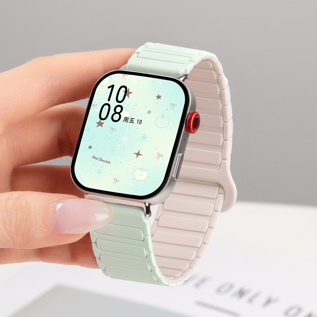 Huawei watch fit4 ใหม่กีฬาคู่สี Magneticsilicone สายรัดสําหรับ Huawei fit3 นุ่ม Breathable Skin friendly เปลี่ยนสายสร้อยข้อมือสําหรับ fit4pro อุปกรณ์เสริม - รูปที่ 7