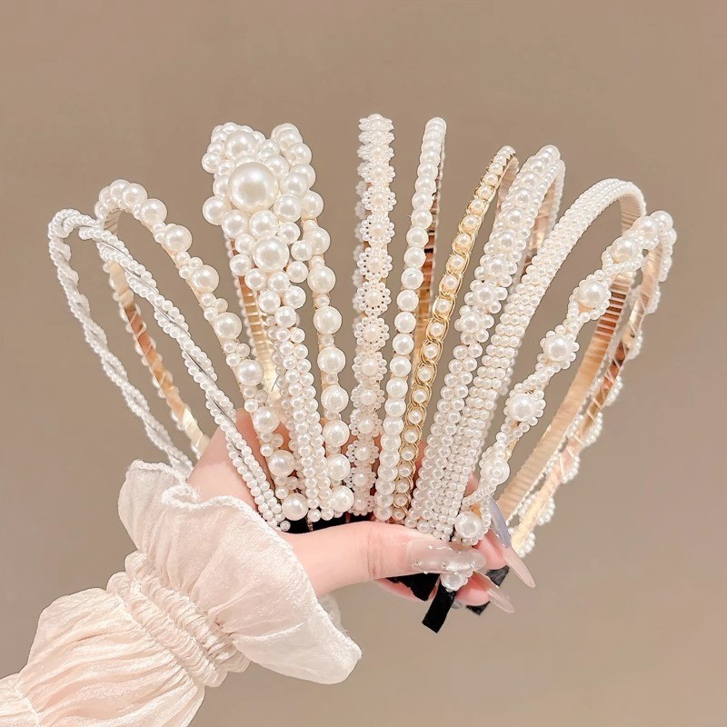 Sky - BANDO H552 PEARL KOREAN PEARL FASHION HEADBAND KOREAN BANDANA,