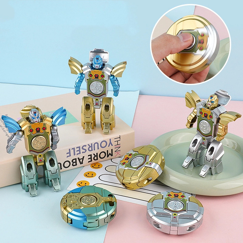 หุ่นยนต์เปลี่ยนรูป Spinner Decompression Fidget Spinner Mechanical Deformation ของเล่นขนาดเล็ก Fidge
