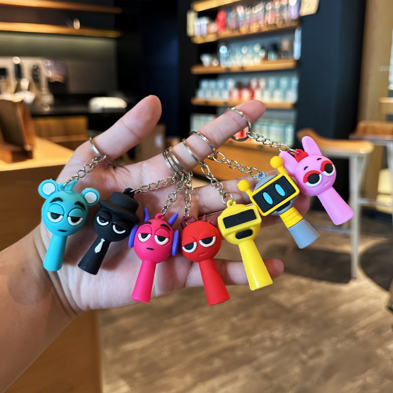 Sprunki Incredibox พวงกุญแจของเล่นเด็ก Rhythm กล่องของขวัญสําหรับเด็ก