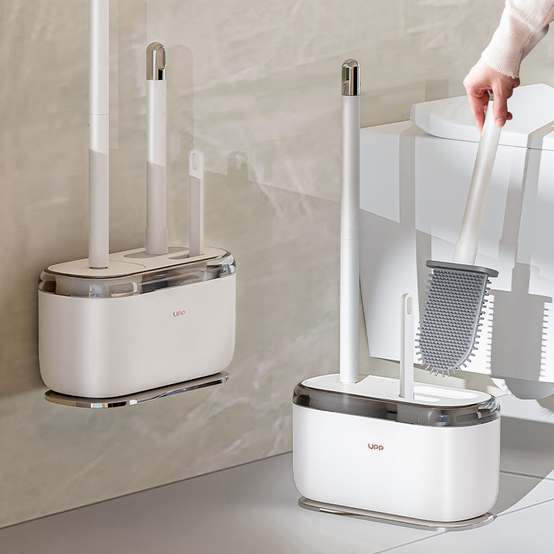 ชุดแปรงห้องน้ําติดผนังแปรงห้องน้ําไม่มีมุมตายล้างห้องน้ําแปรงทําความสะอาดพร้อมฐานแปรงทําความสะอาดในค