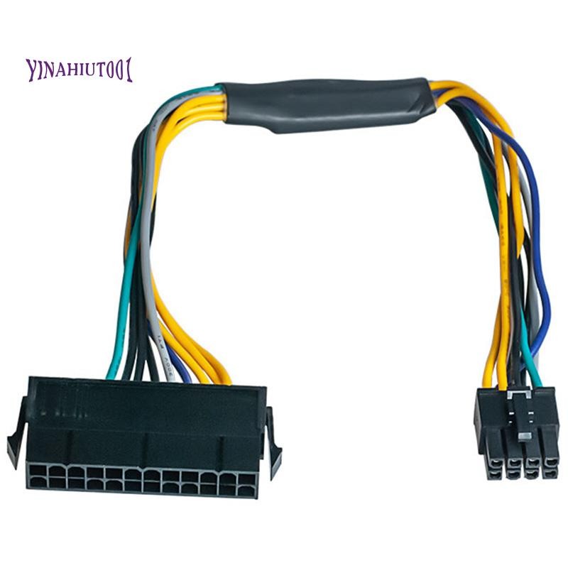 Yinahiut00124 Pin to 8 Pin ATX PSU Power Adapter Cable 3020 7020 9020 Precision T1700 12-Inch(30cm)