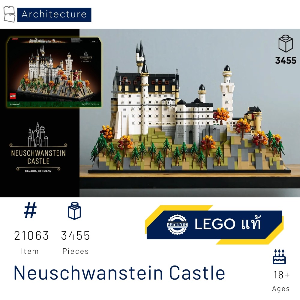 LEGO 21063 Neuschwanstein Castle (Architecture) (Brick MOM) Aug 2025