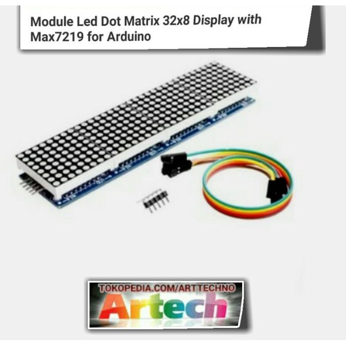 E จอแสดงผล Led Matrix 32x8 Max7219 wemos d1 mini nodemcu esp-32