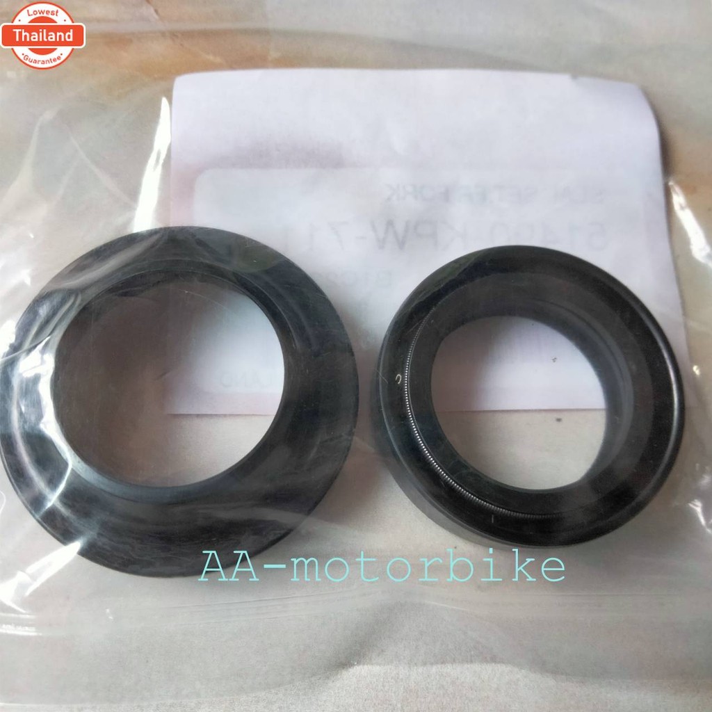 ซีลโช๊คหน้า+ซีลกันฝุ่น 1ข้าง HONDA SONIC/WAVE/WAVE125i/CLICK/CLICK-I/CLICK125  51490-KPW-711