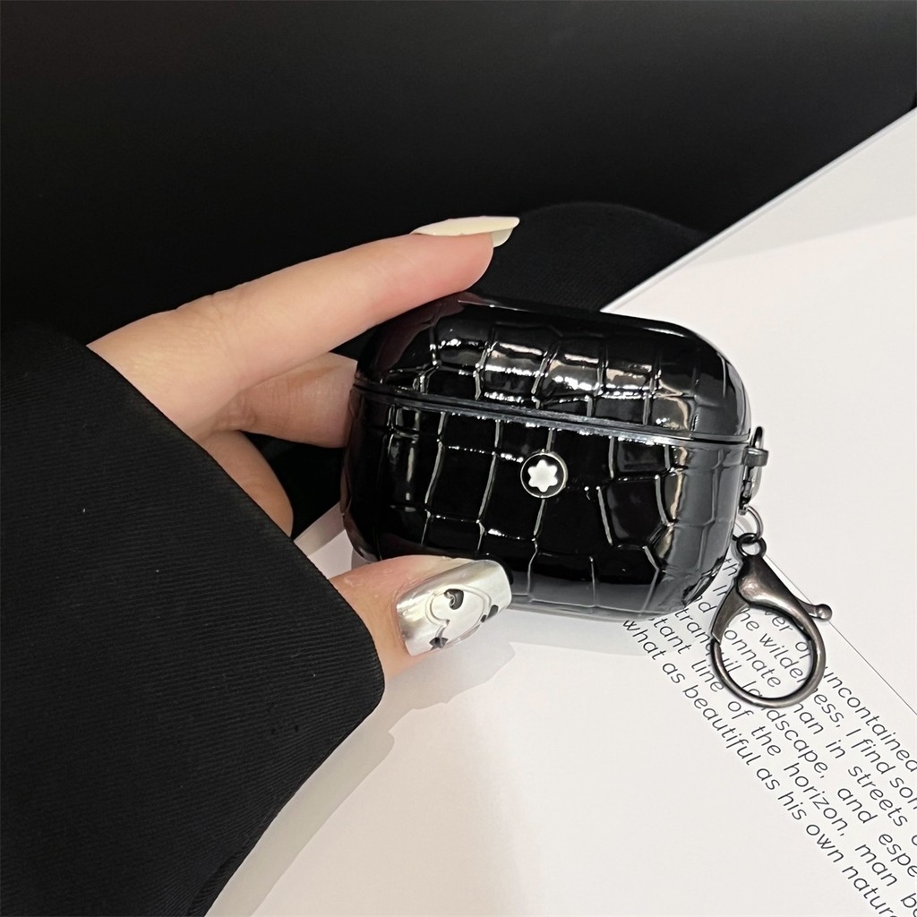 Mon Blanc หรูหราหนังนุ่มปลอกเปลือกสําหรับ AirPods 4 ANC Pro3 PRO 2 1/2/3 เคสป้องกัน - รูปที่ 3