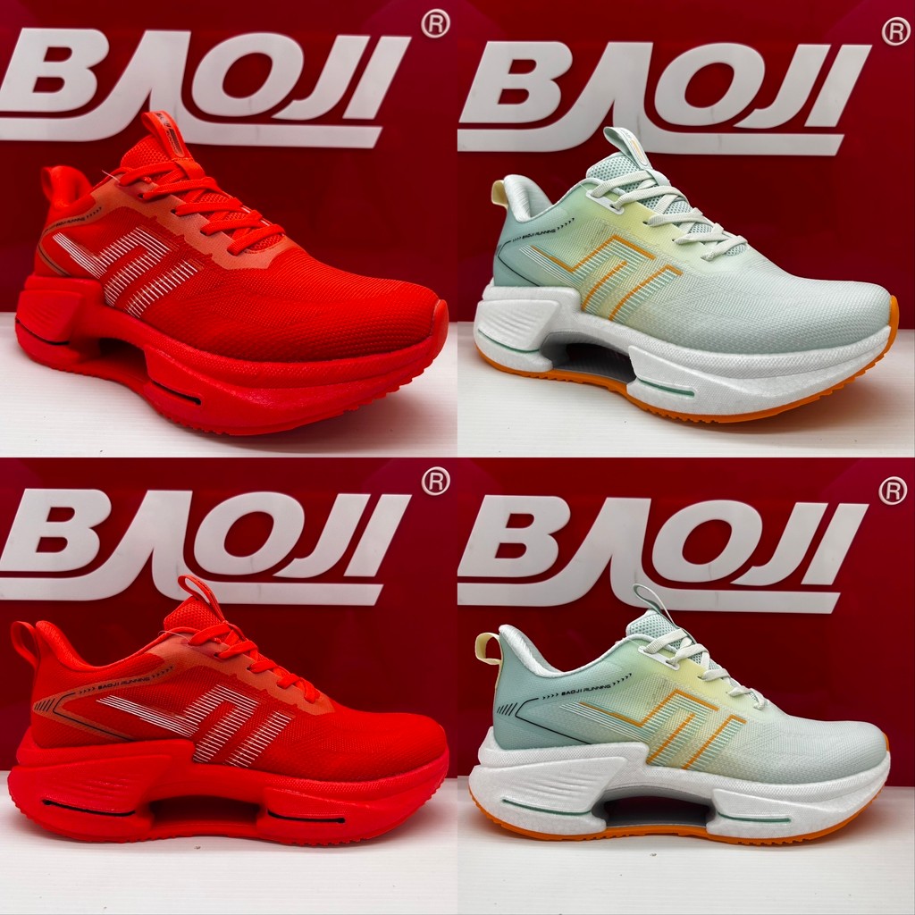 [New 08/2025][รองเท้าวิ่ง]  BAOJI บาโอจิ รองเท้าผ้าใบผู้ชาย bjm942