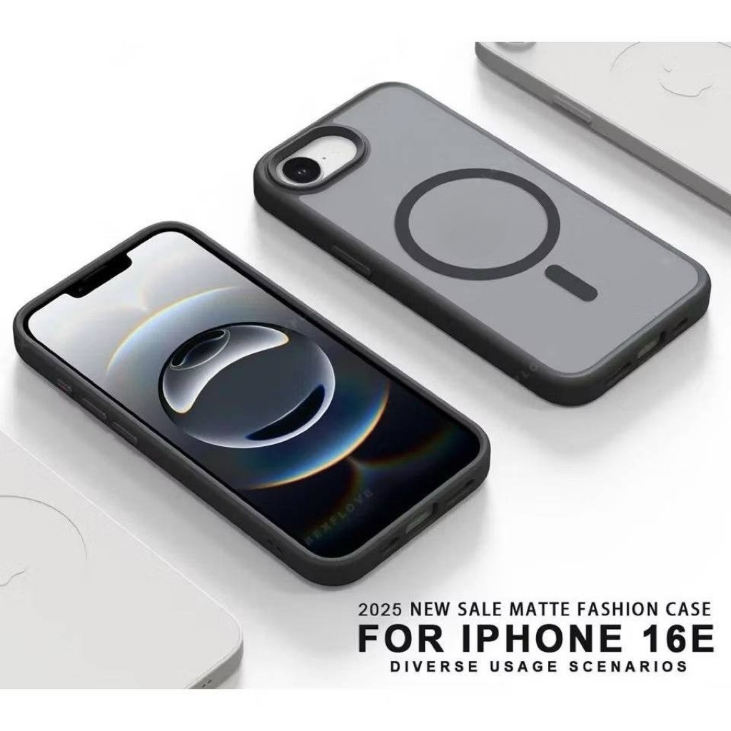 เคส ไอโฟน iPhone 16e เคส หลังสีกึ่งโปร่งแสง