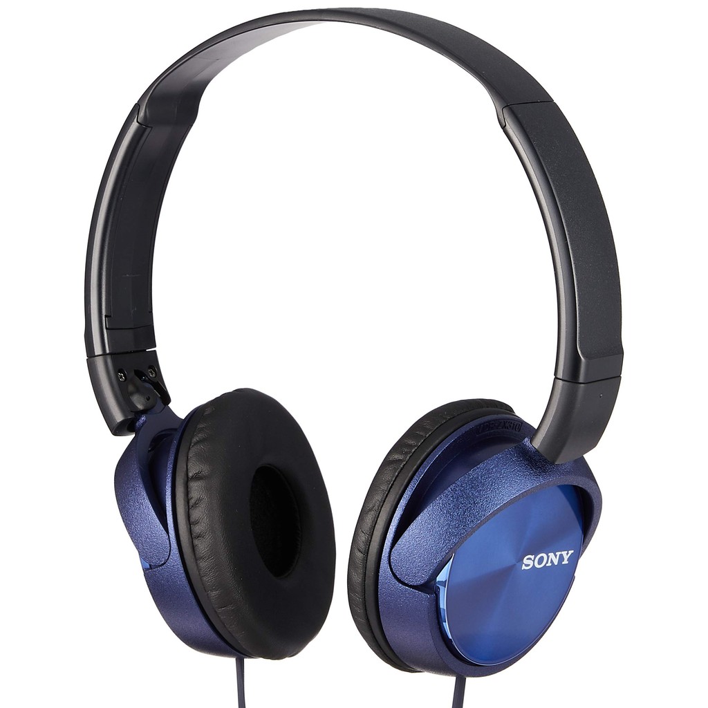 Sony Headphones MDR-ZX310: Closed-Back Foldable Blue MDR-ZX310 L