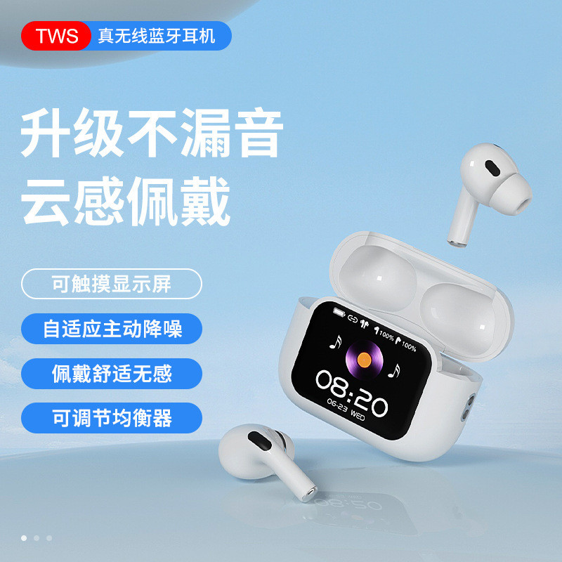 ชุดหูฟังบลูทูธหน้าจอสีขนาดใหญ่สไตล์ใหม่ A11ultimate ตัดเสียงรบกวน ANC อายุการใช้งานแบตเตอรี่ยาวนาน E