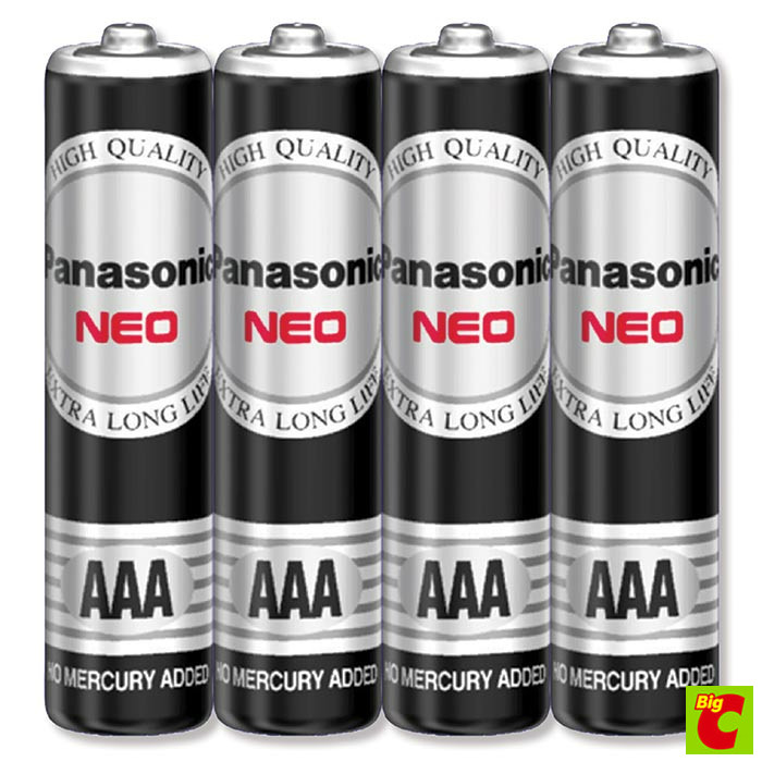 พานาโซนิค ถ่านแมงกานีส 1.5V รุ่น R03NT/4SL ขนาด AAA แพ็ค 4