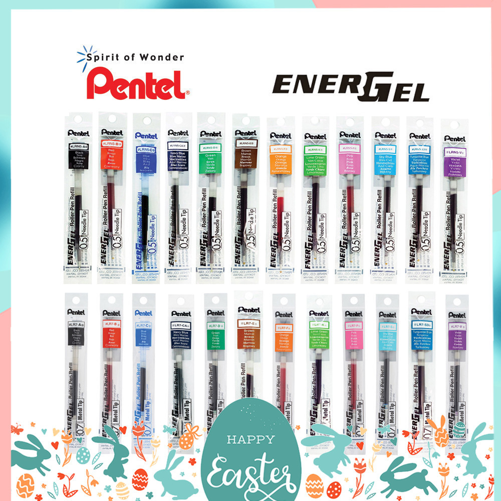 ไส้ปากกาเพ็นเทล Pentel Energel  รุ่น LRN ขนาด 0.4 0.5 0.7 1.0 MM