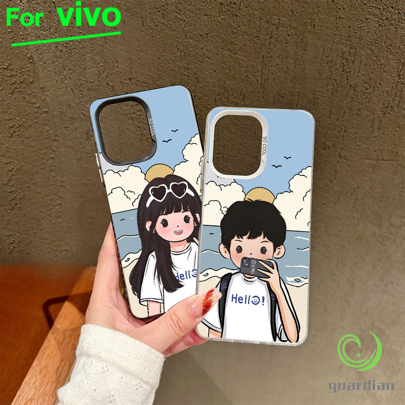 สำหรับ Vivo เคส Y200 Y20 Y20s Y12s Y12A เด็กผู้หญิงที่ชายฝั่ง Y17 Y12 Y15 Y11 Y12i Y15A โทรศัพท์วิโว่ V40 V40PRO Y18