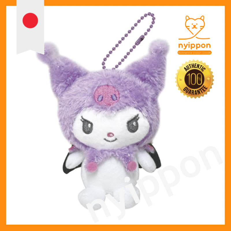 [Kei Company] My Melody & Kuromi (Angel Series) Ball Chain Mascot Kuromi Purple MK-BM-KUP H11×W12.7×