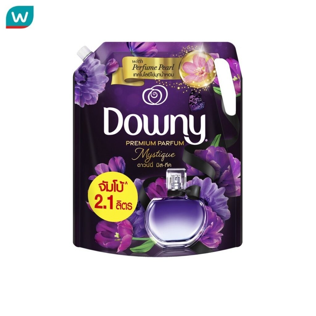 Downy ดาวน์นี่ พรีเมียม เพอร์ฟูม ผลิตภัณฑ์ปรับผ้านุ่ม สูตรเข้มข้นพิเศษ มิสทีค ถุงเติม 2.1 ล