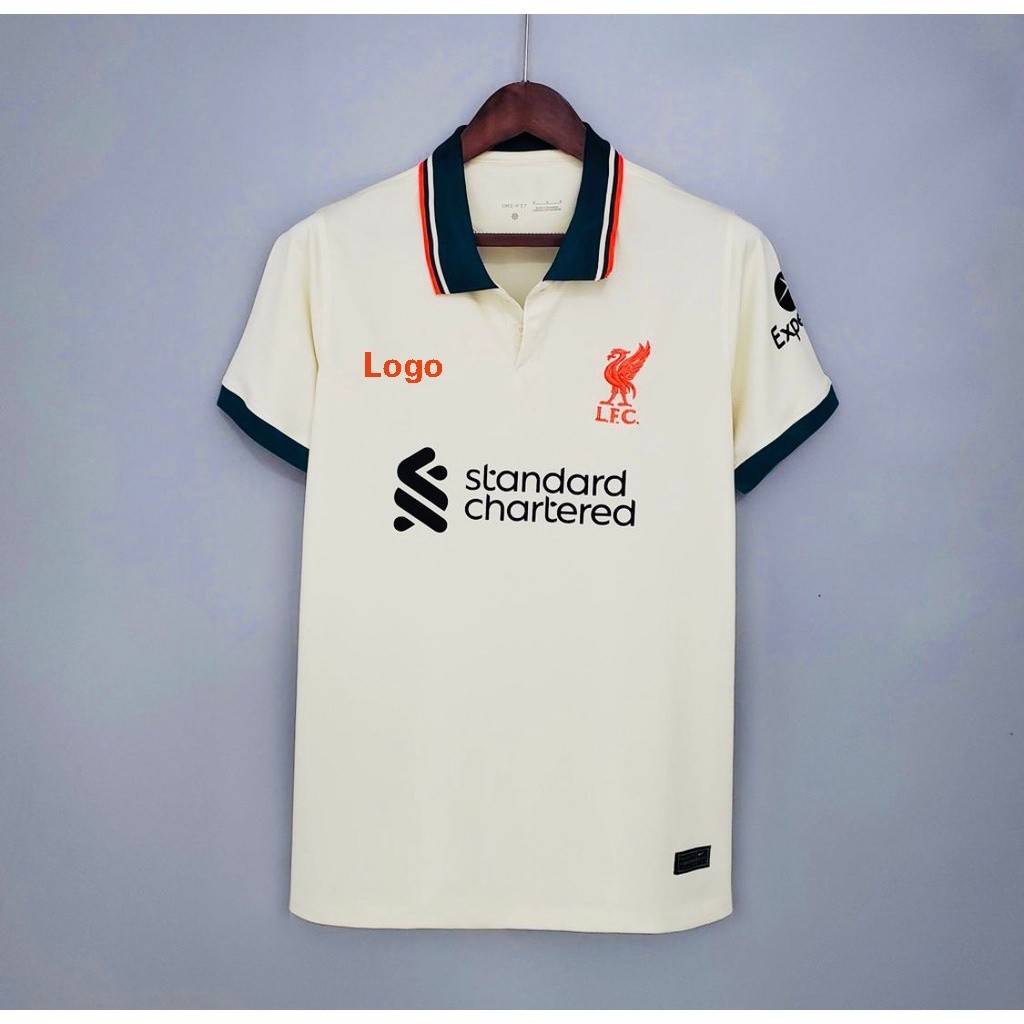[คําถามพัดลม] 21/22 เสื้อฟุตบอลแขนสั้นลิเวอร์พูลเยือนเวอร์ชั่นไทยลําลอง