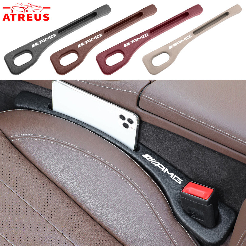 1/2ชิ้น Mercedes Benz AMG รถ ที่นั่ง ฟิลเลอร์ ด้านข้าง ตะเข็บ ปลั๊ก แถบ ป้องกันการรั่วไหล เติม ฟิลเลอร์ช่องว่างที่นั่งรถยนต์ สำหรับ Mercedes Benz C Class W207 W211 W205 W212 W204 W220 W206 W124 W213 W218 W222