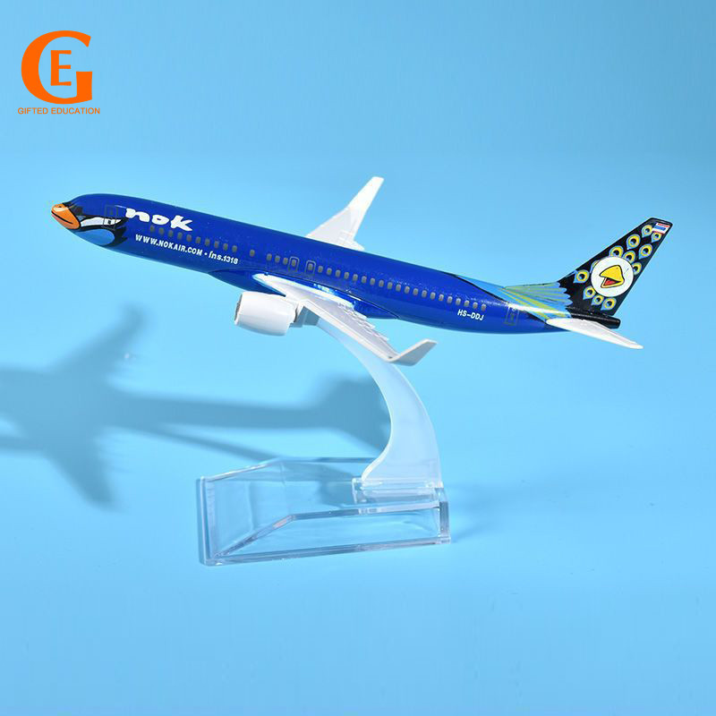 Air NOK Boeing 737 เครื่องบินการบินไทย Blue Bird B737 เครื่องบิน Diecast เครื่องบินโลหะของเล่นของขวั